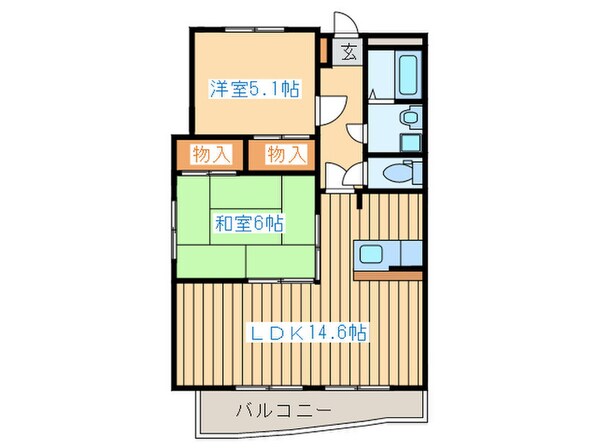 ドリ－ムＡの物件間取画像